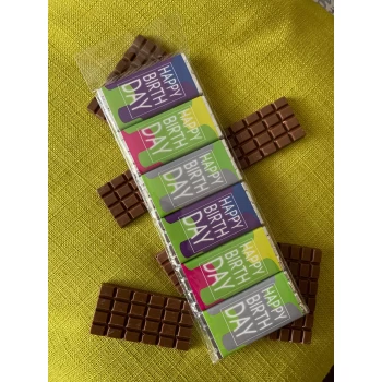 happy birthday colorful background small | chocolate bar | sweetalk