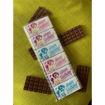 happy birthday with pony for girls birthday party small| chocolate bar | sweetalk